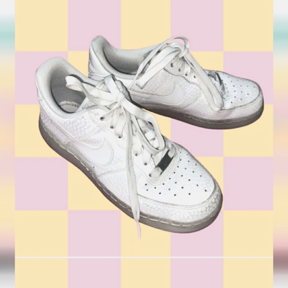 Nike Shoes - NIKE | GLOSSY Snake-Skin Print AirForce 1 Low-Tops